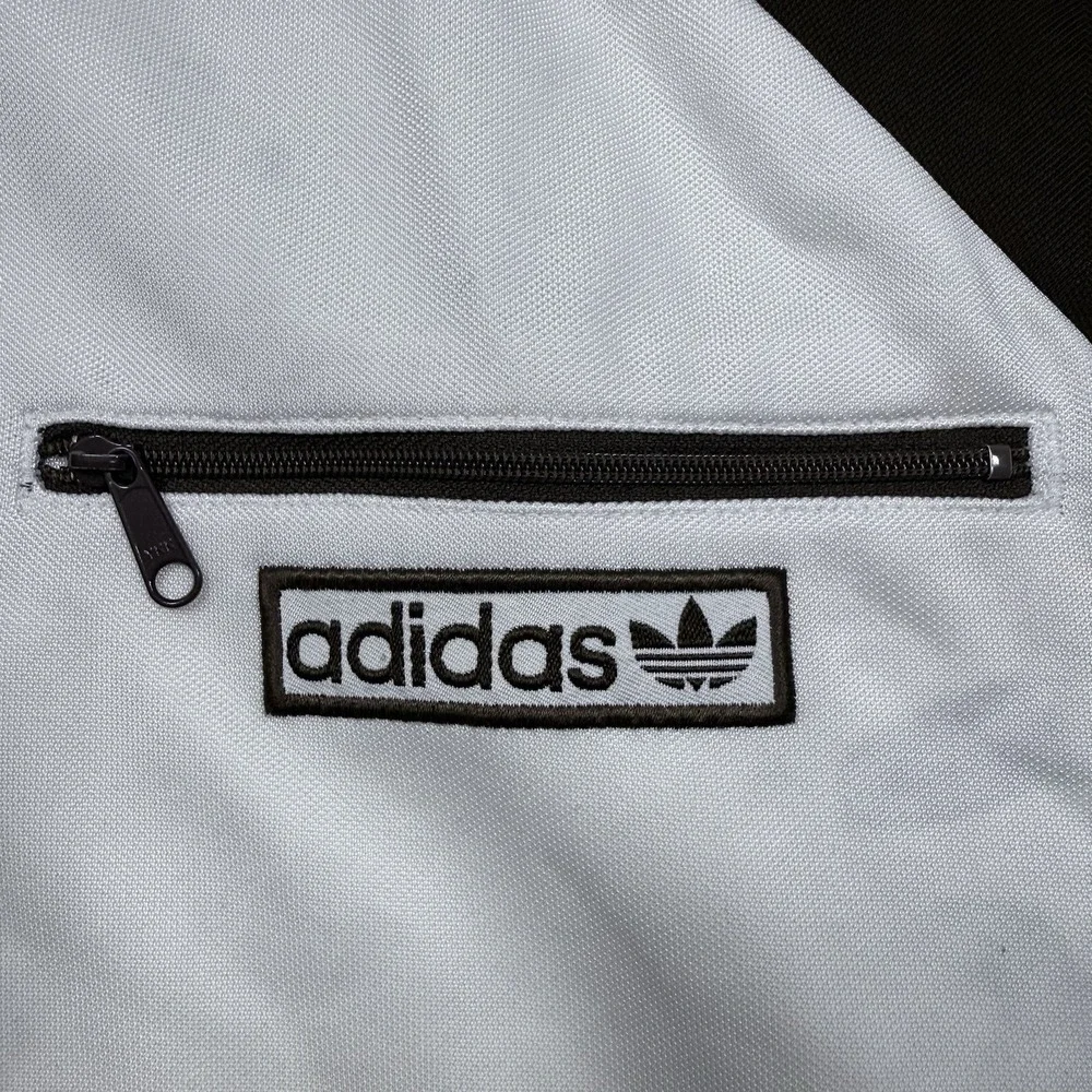 Adidas Originals Trefoil Track Jacket Brown Cream L Full Zip - Picture 2 of 11